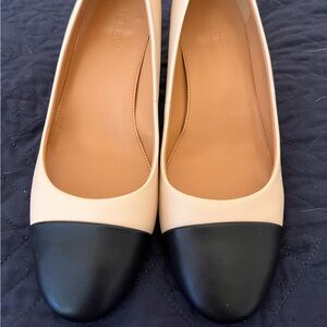 J Crew two toned leather pumps